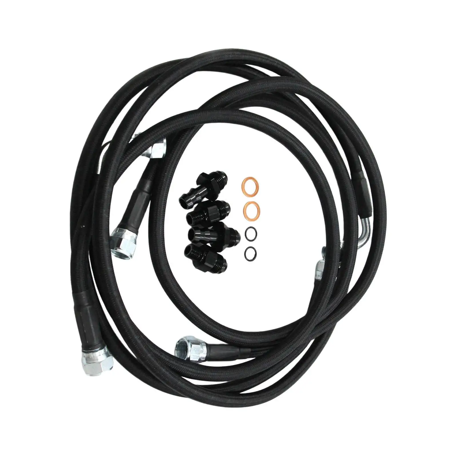 

Transmission Cooler Hose Line Kit Durable Professional Accessory Replacement Parts for 48RE Transmissions 2003-2007