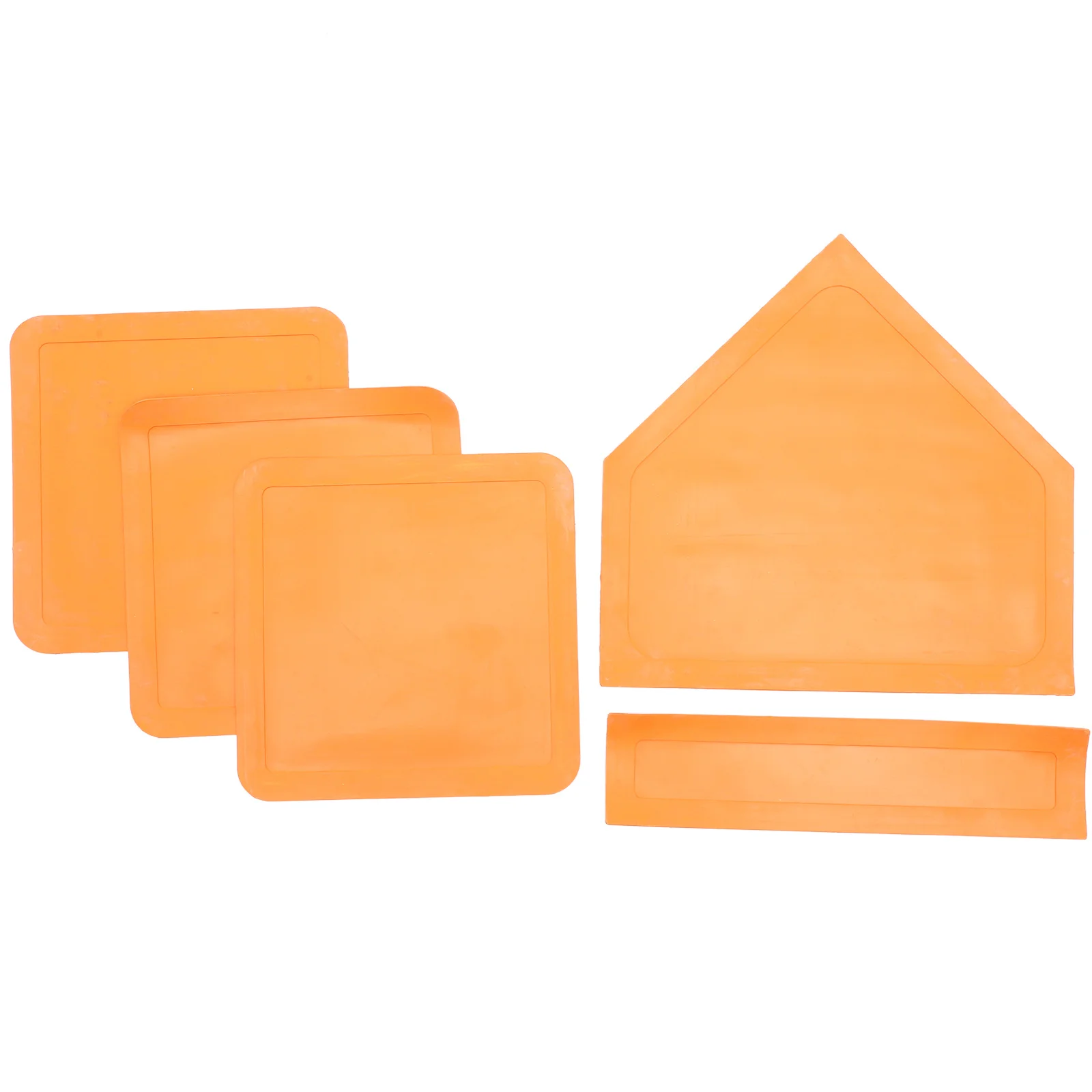 

1 комплект, резиновые пластины для бейсбольной основы, нескользящие, прочные, брошенные вниз для школьных тренировок, софтбол, кикбол, бейсбольная база