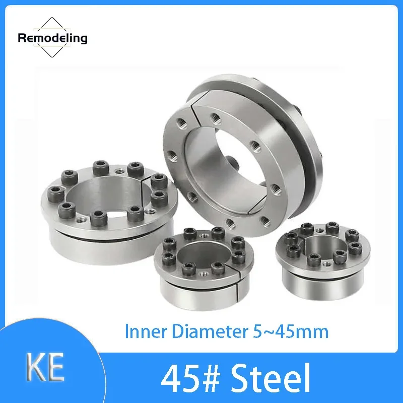 1pcs KE Keyless Bushing Tension Sleeve Expansion Sleeve Connection Coupling Sleeve Clamping Locking Ring Inner Diameter 18-65mm