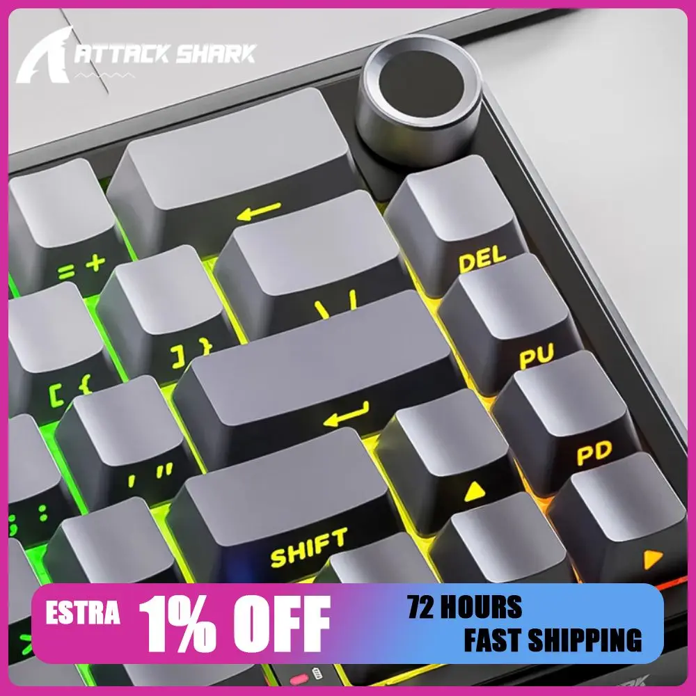 clavier-mecanique-attack-shark-x66-sans-fil-trois-modes-avec-bouton-rotatif-retroeclairage-rgb-touches-pbt-imprimees-lateralement-clavier-de-jeu