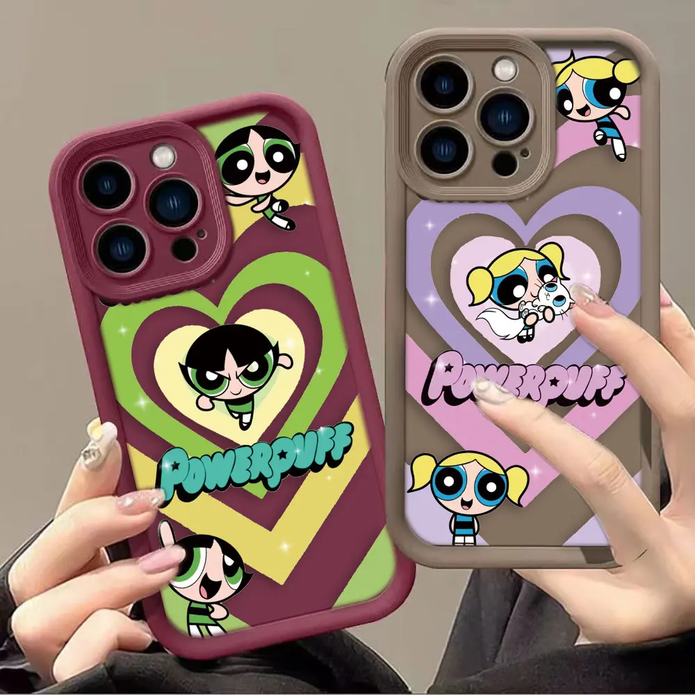 Cartoon Powerpuff Girls Blossom Case For OPPO A31 A38 A52 A53 A53S A54 A55 A57 A58 A72 A74 A76 A78 A92 A93 A94 A96 A98 A17 Case