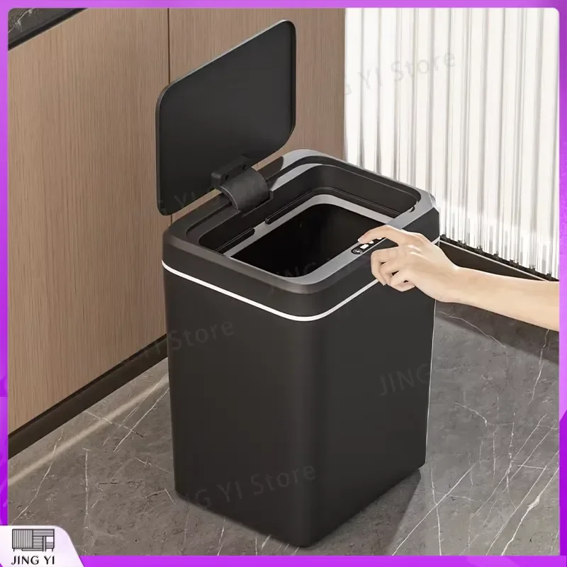 20L Smart Trash Can Automatic Sensor Garbage Bin USB Rechargeable Waste Basket for Home Kitchen Office Bathroom Hotel Modern