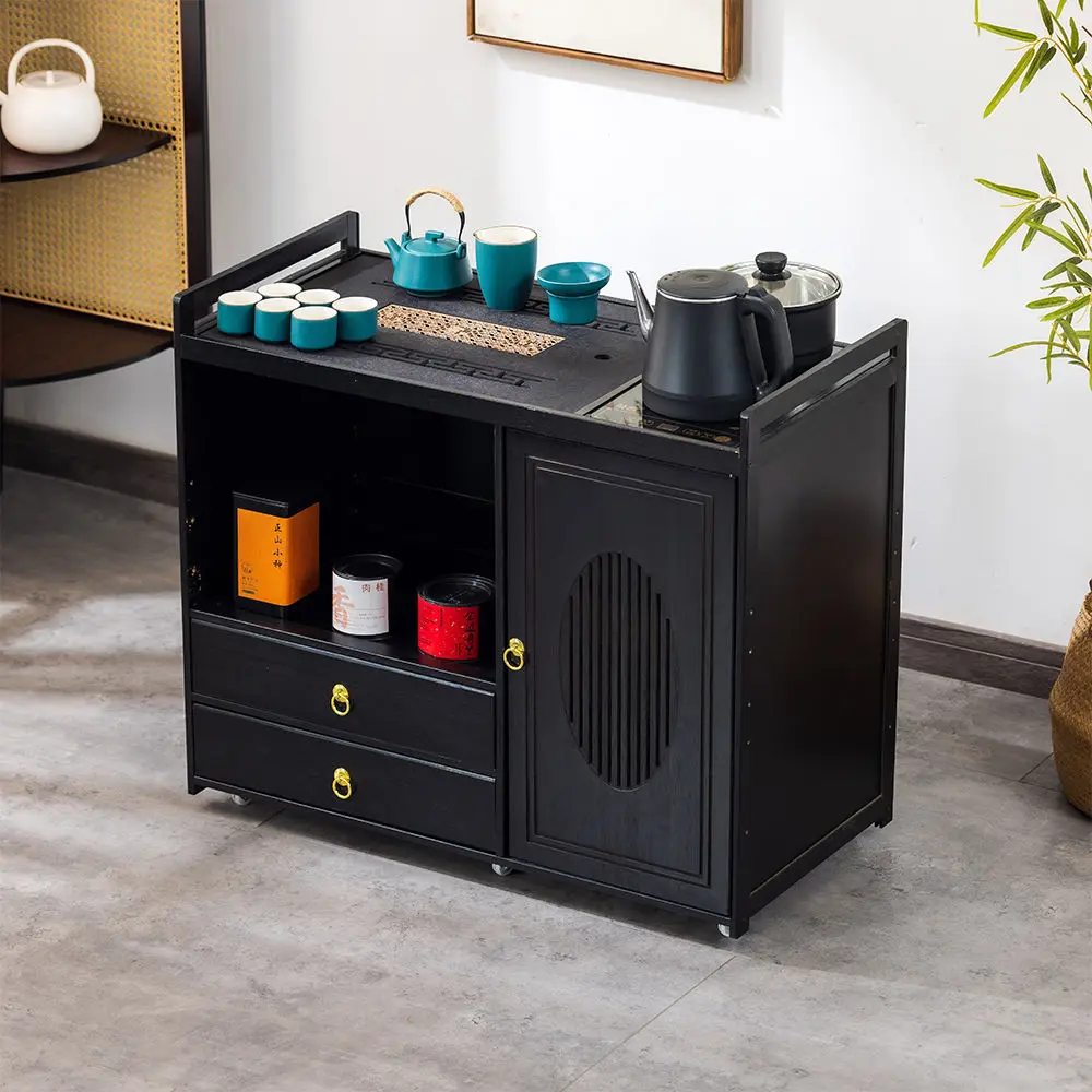 Mobile tea table Household small teacart New Chinese style teatable Automatic water filling kettle Integrated coffeetable Liv