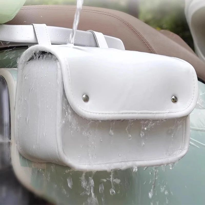 

Waterproof PU Electric Bicycle Front Rear Hanging Bag Bicycle Motorcycle Bag Electric Scooter Bike Bag Parts Rainproof Storage