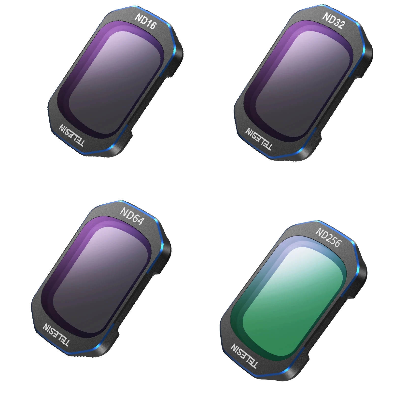 TELESIN Lensfilterset voor DJI OSMO Pocket 3 4 CPL ND16 ND32 ND64 ND256 Zwarte Diffusielens Filterset voor DJI Pocket 4 3