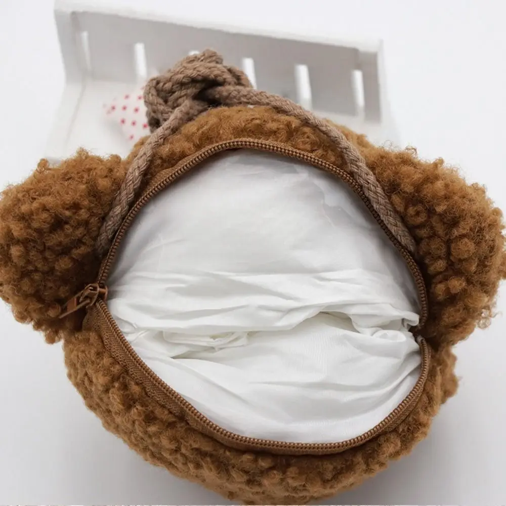 Organizzatore per auricolari Sorriso Orso Cartoni animati Animali Orso Borsa a tracolla Sorriso Orso Borsa diagonale da donna