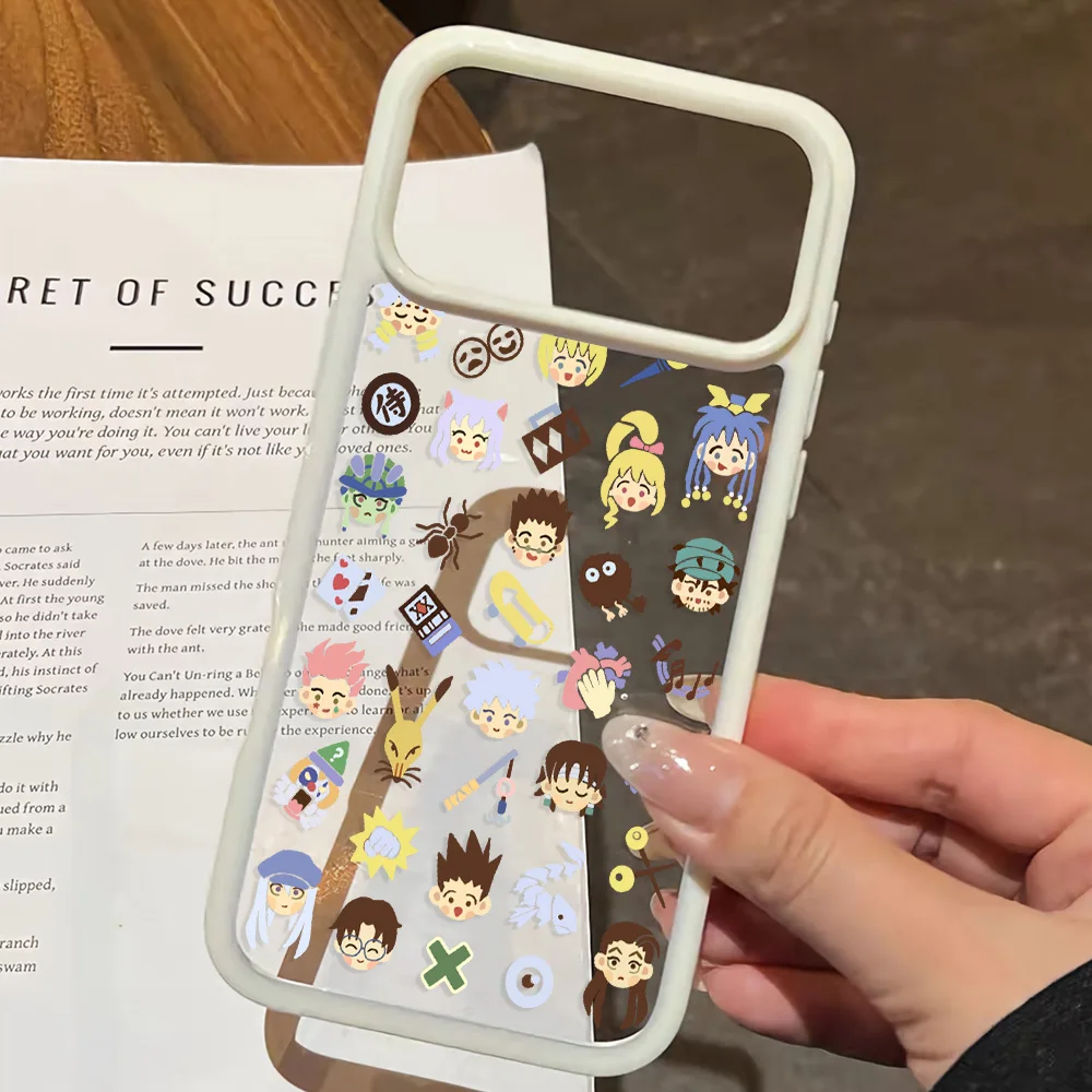 Cute Hunters X H-Hunters Advanced Acrylic Clear Phone Case for IPhone 18 17 Air 16 E 15 14 13 12 11 Pro Max Plus Simple Cover
