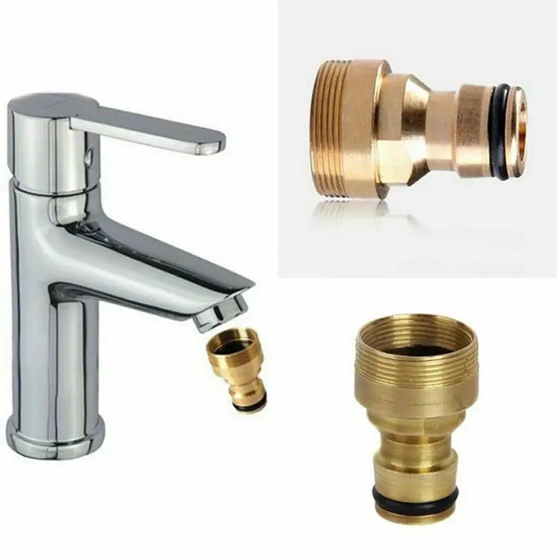 23MM Universal Hose Tap Kitchen Adapters Brass Faucet Tap Connector Mixer Hose Adaptor Pipe Joiner Fitting Watering Garden Tools