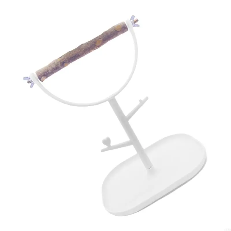 

Assembly Bird Perch With NonSlip Base And Cleaning Tray For Pet Bird Exercise C5AD