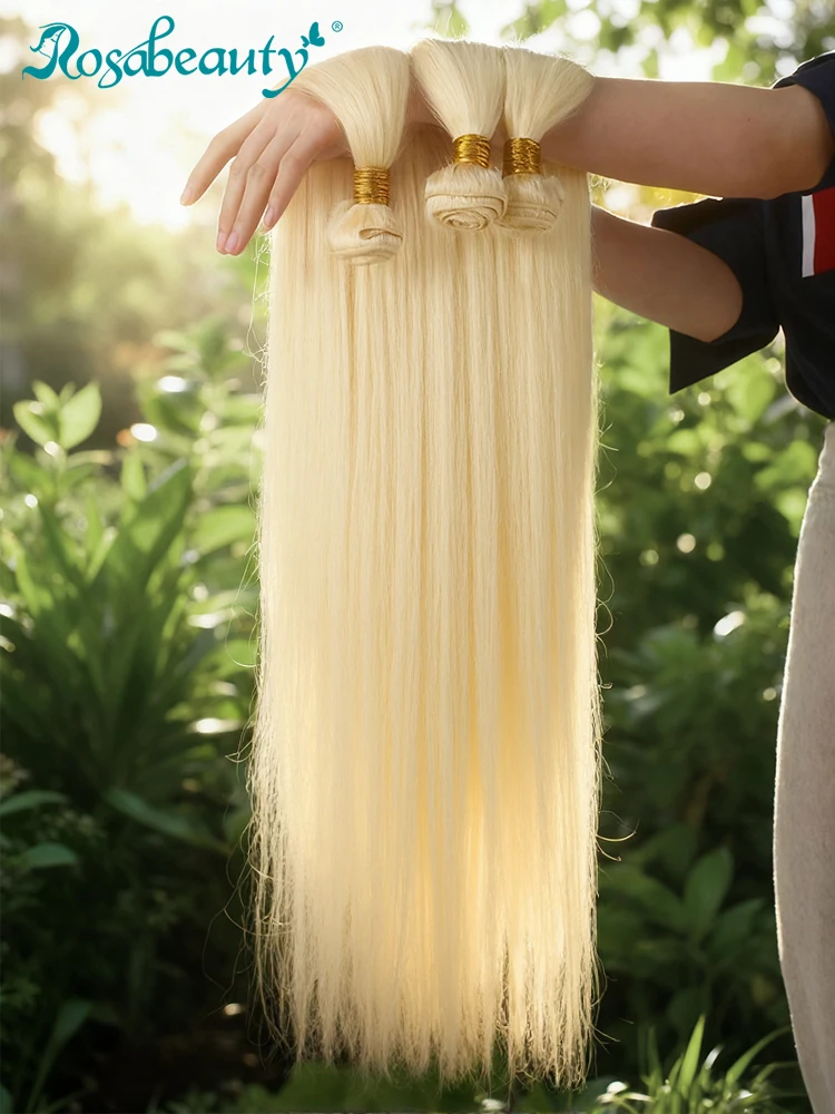 28 34 36 بوصة عذراء مستقيمة 613 #   حزم الشعر البشري الملونة 1 2 3 4 حزم 100% شعر الإنسان العسل شقراء العظام تمديد مستقيم