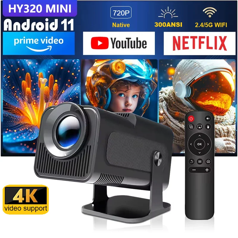 mini-projecteur-hy320-natif-720p-android-11-cinema-maison-portable-double-wifi6-300-ansi-bt50-telecommande-films-4k-version-amelioree-du-hy300