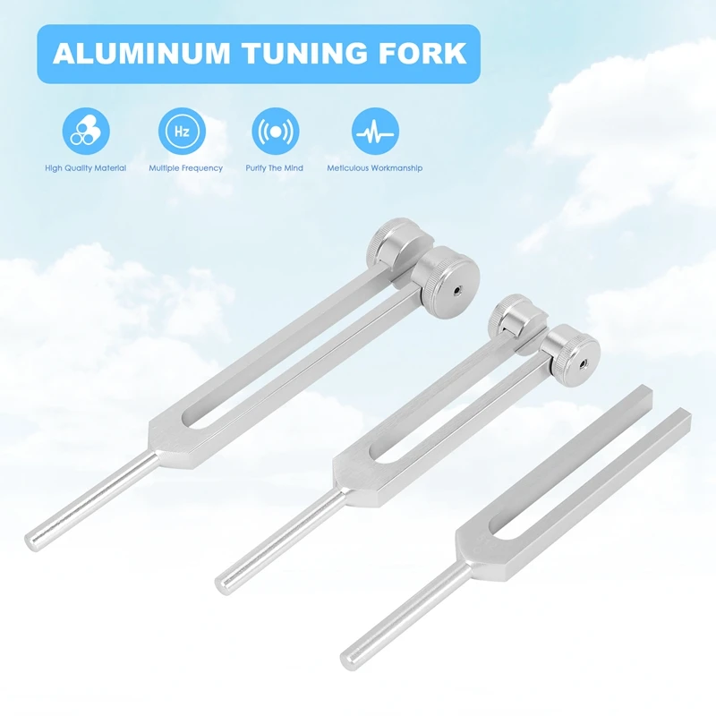 Tuning Forks Set-128 Hz, 256 Hz, 512 Hz,Tuning Forks Perfect For Healing,Chakra,Sound Therapy,Keep Body, Mind And Spirit