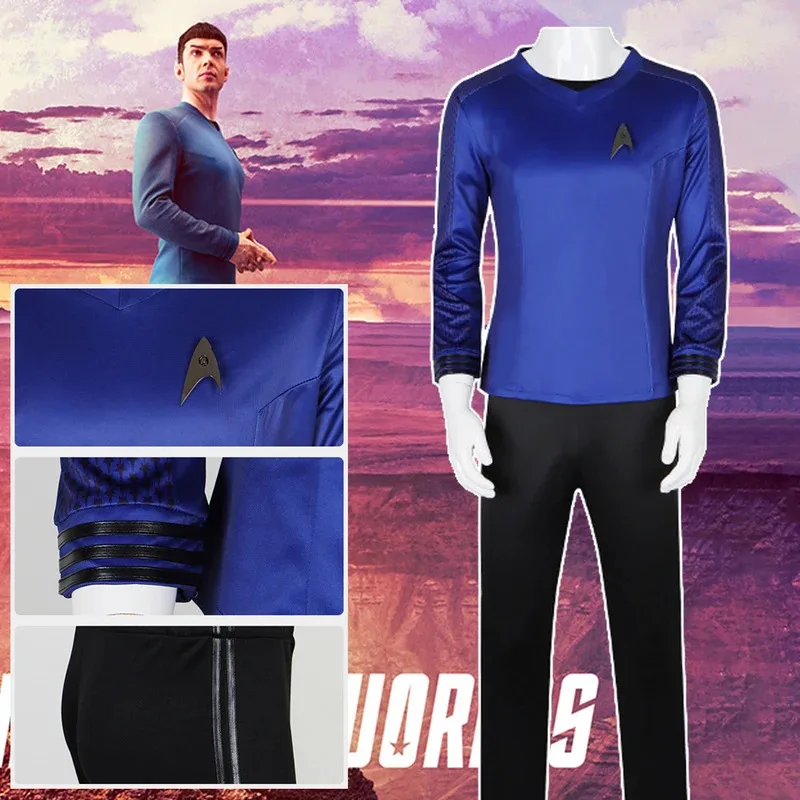 Dd12Movie Star Trek Spock Cosplay Uniforme Halloween Carnaval Festa Roupa Para Homens