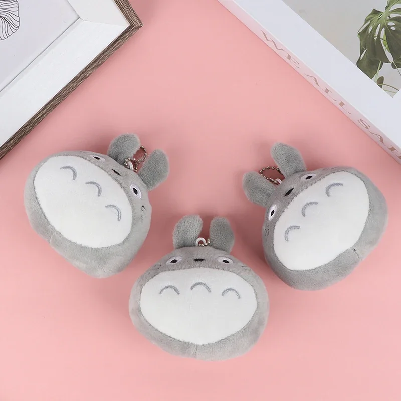 Cartoon Totoro Keychain Cute Doll Keyring Fashion Couple Bag Ornament Key Chain Car Pendant Gift Props Jewelry Accessory view 3
