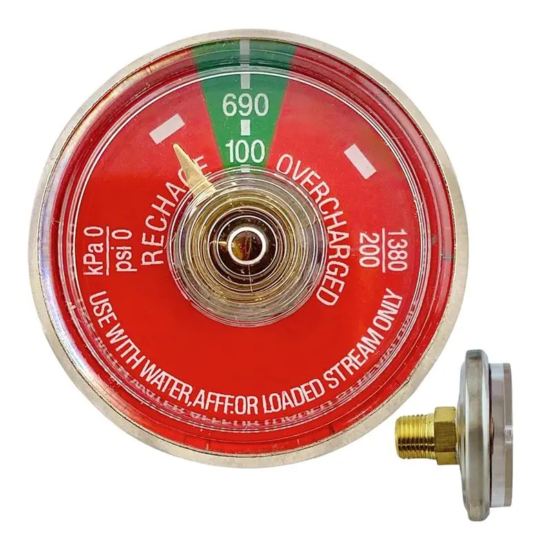 

AA63 HOT Fits For Amerex, Ansul 1/8Inch NPT Thread 50PCS 1-100PSI Pressure Gauge For Portable Water Fire Extinguishers