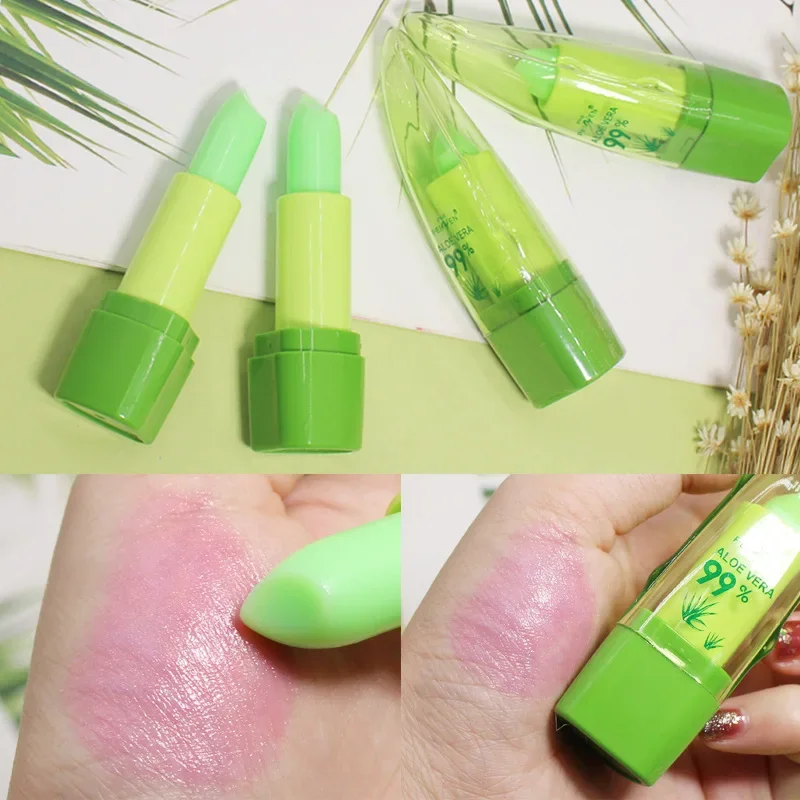 Juego de bálsamo labial mágico, cambio de color, lápiz labial natural y humectante, nutritivo, temperatura, cuidado sensible, maquillaje para labios