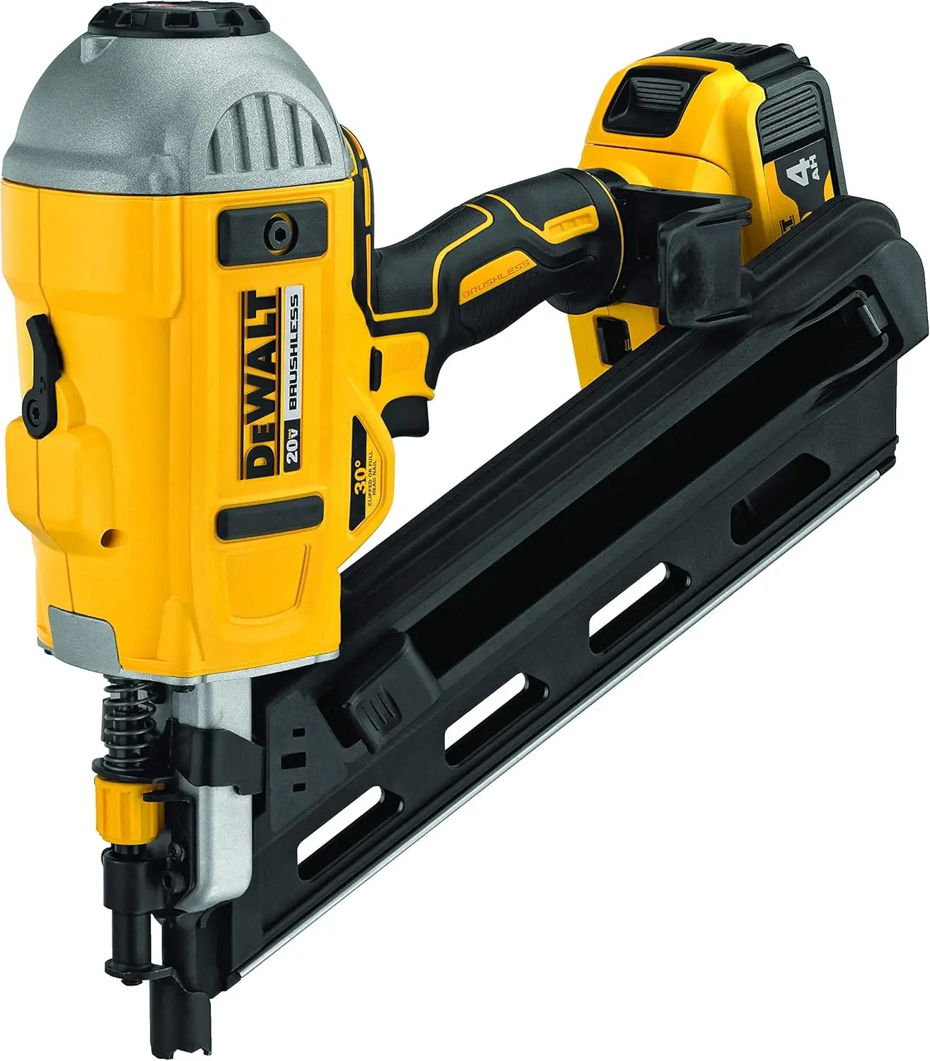 DEWALT 20V MAX* Framing Nailer Kit, 30-Degree, Paper Collated (DCN692M1)