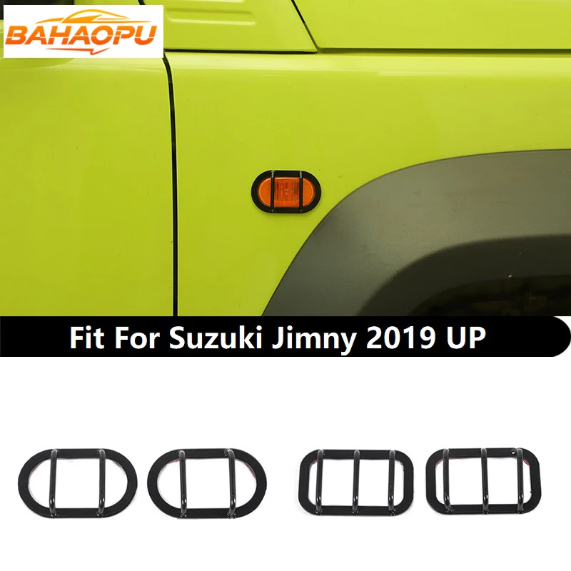 

BAHAOPU Car Fender Turn Signal Light Decoration Protective Cover Accessories Fit For Suzuki Jimny 2019 2020 2021 2022 2023 Up
