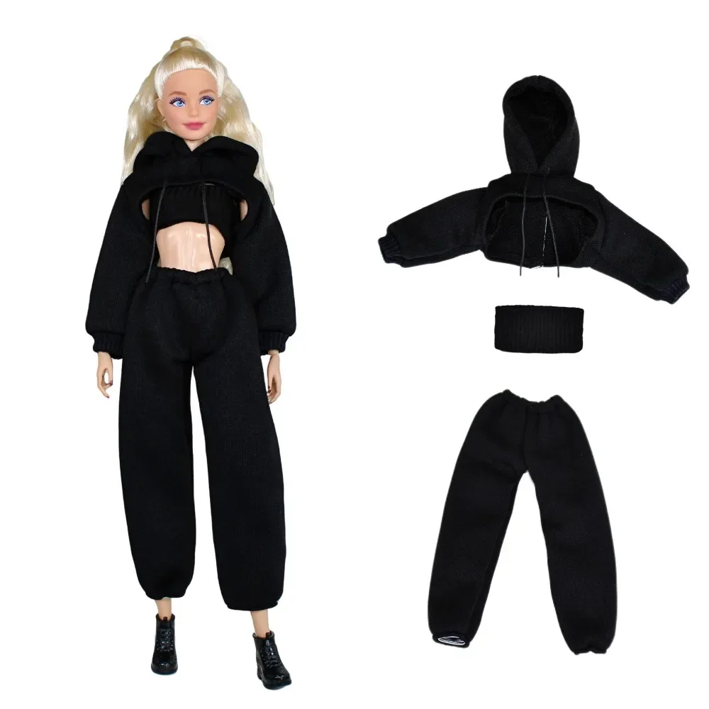 1/6 doll clothes set / black wedding dress shirt pant jeans skirt suit outfit for 30cm OB ST FR BB doll / dollhouse toy gift