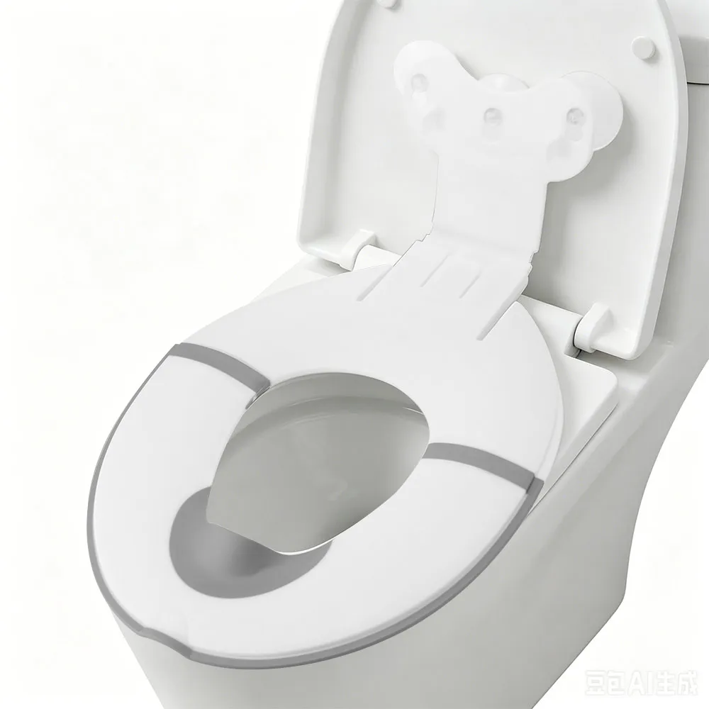 Splash-proof Baby Folding Potty Seat Universal Nonslip Portable Toilet Seat Cover Waterproof Adjustable Toilet Seat Gasket