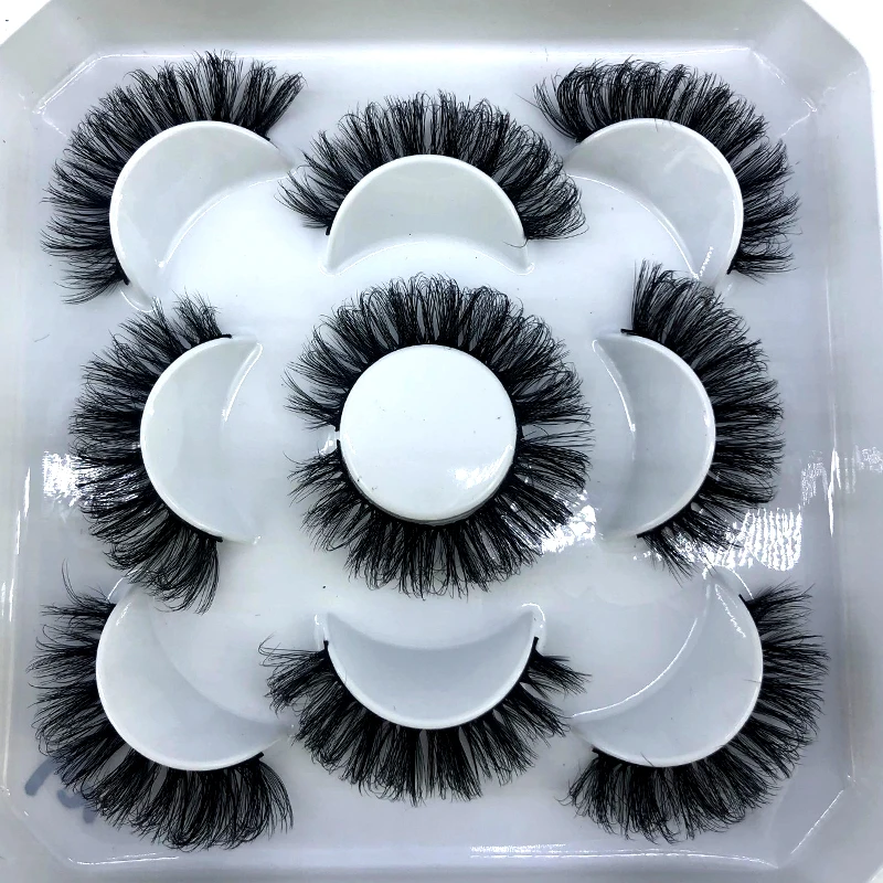 Neue 5 Paar 8-25mm Natürliche 3D Falsche Wimpern, Kunstwimpern Make-up-Set, Nerzwimpern-Verlängerung, Nerzwimpern – Detail 11