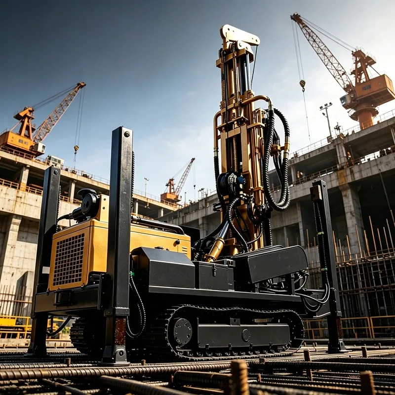 Robust Crawler Pneumatic Water Well Drill Rig 400m Deep Hole DTH Boring Machine For Industrial Geothermal Energy Solutions