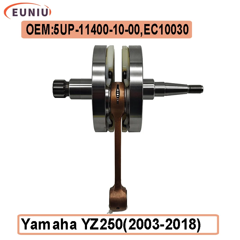 

Performance Crankshaft Assembly For Yamaha YZ250 YZ250X YZ250G 03-25 Motorcycle Engine Parts Connecting Rod Shaft Bearing