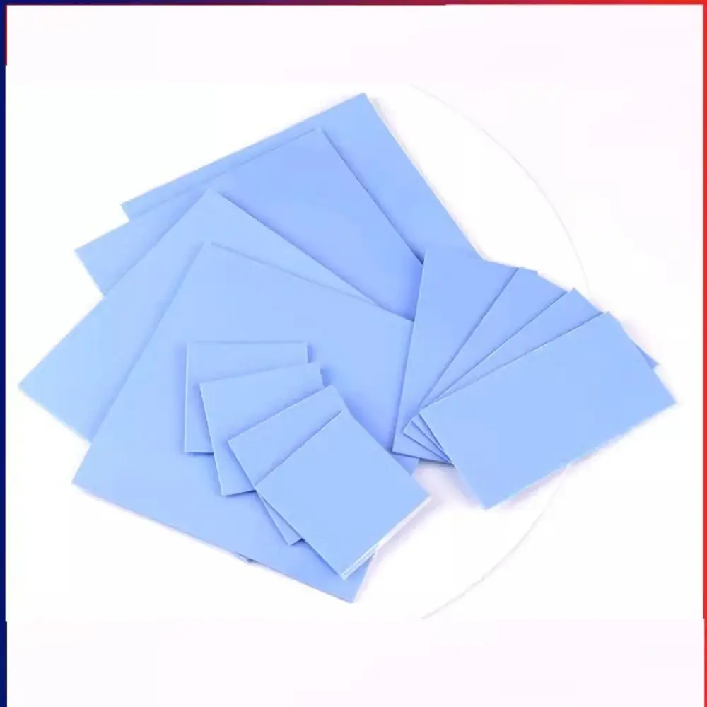4 Styles Silicone Thermal Pad Double Sided Adhesive Heat Conduction Computer CPU Blue Color Graphics Chip Heat