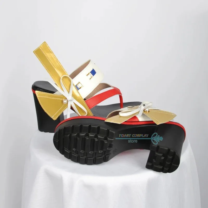 qq023Yae GenshinImpact Anime Game Cos Boots Comic Yae Miko Cosplay Costume Prop Shoes for Con Halloween Party