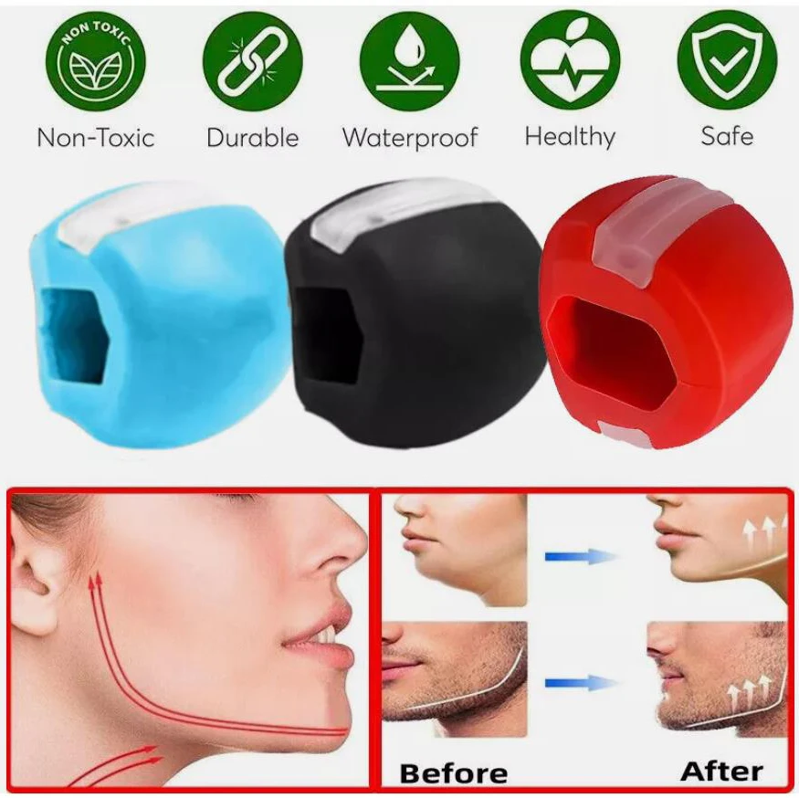 

3PCS Quality Face Masseter Exerciser Chew Ball Chew Bite Breaker Training Durable Facial shape Go Mouth Jawline Jaw Muscle