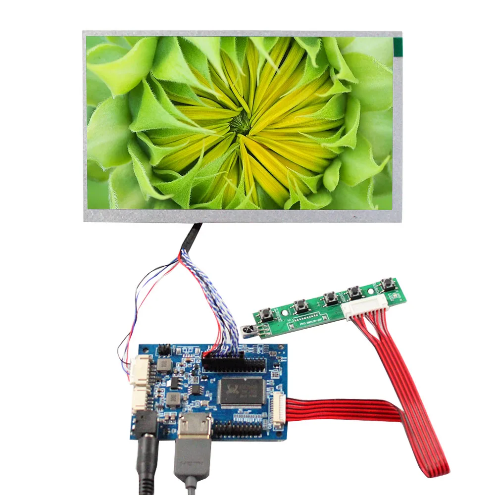 1000Nits High Brightness 7 Inch Lcd Screen 1024X600 Outdoor Lcd Display 20Pin 7Inch Lcd Display With Driver Board