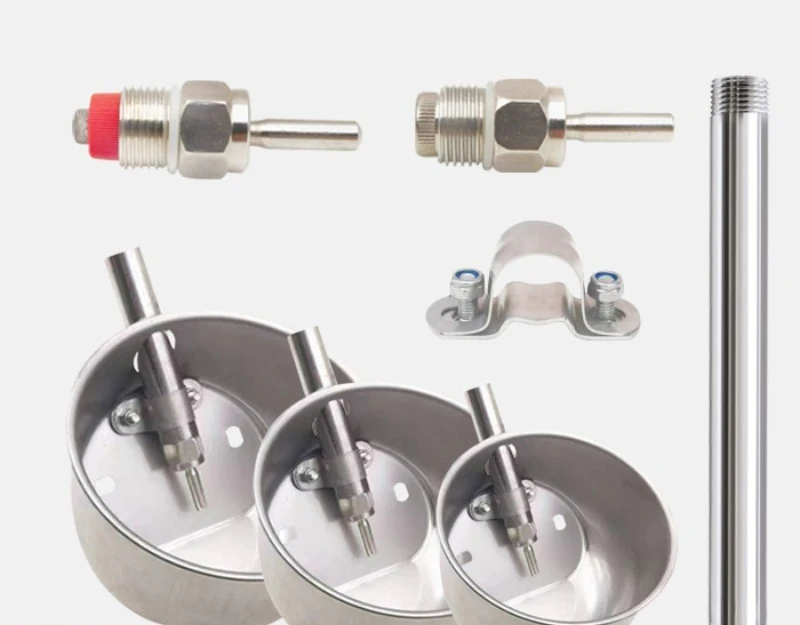 Stainless Steel Drinking Bowl for Pigs, Automatic Water Dispenser for Piglets in Pig Farms, Drinking Bowl for Sows
