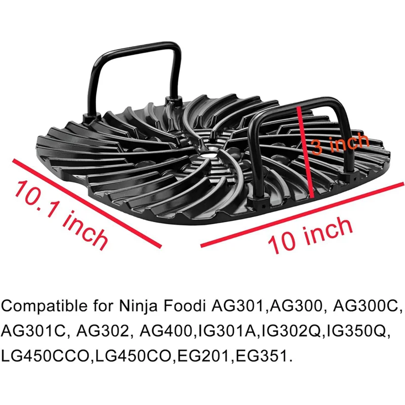 

Oven Grill Rack Air Fryer Basket For Ninja Foodi AG301 AG300, AG400, AG302 5-In-1 Air Fryer Net Baskets Kitchen Tool Easy To Use