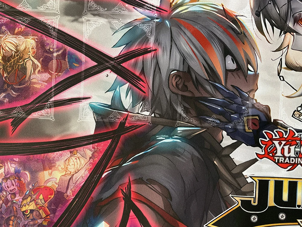 YuGiOh Fusion Dispatch Playmat DIY Fallen of Albaz TCG CCG Blazing Cartesia، حصيرة ألعاب بطاقات التداول الفضيلة لوحة الماوس المطاطية