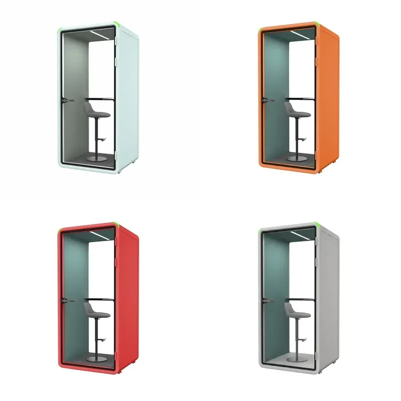 for Music Studio Soundproof Room Silent Cabin Education Center Airport Phone Booth Small Office