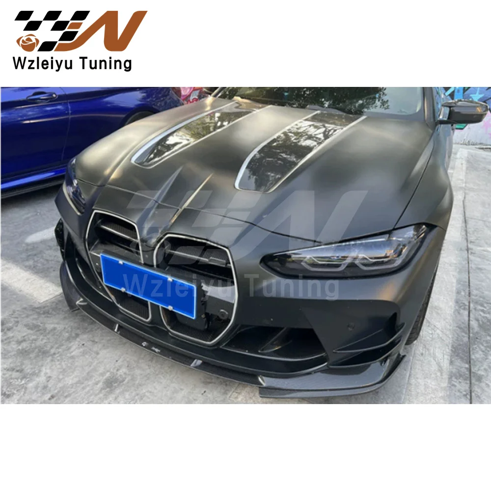 3D Style Carbon Fiber Front Bumper Lip Fit For BMW G82 G80 M3 M4 High Quality Fitment