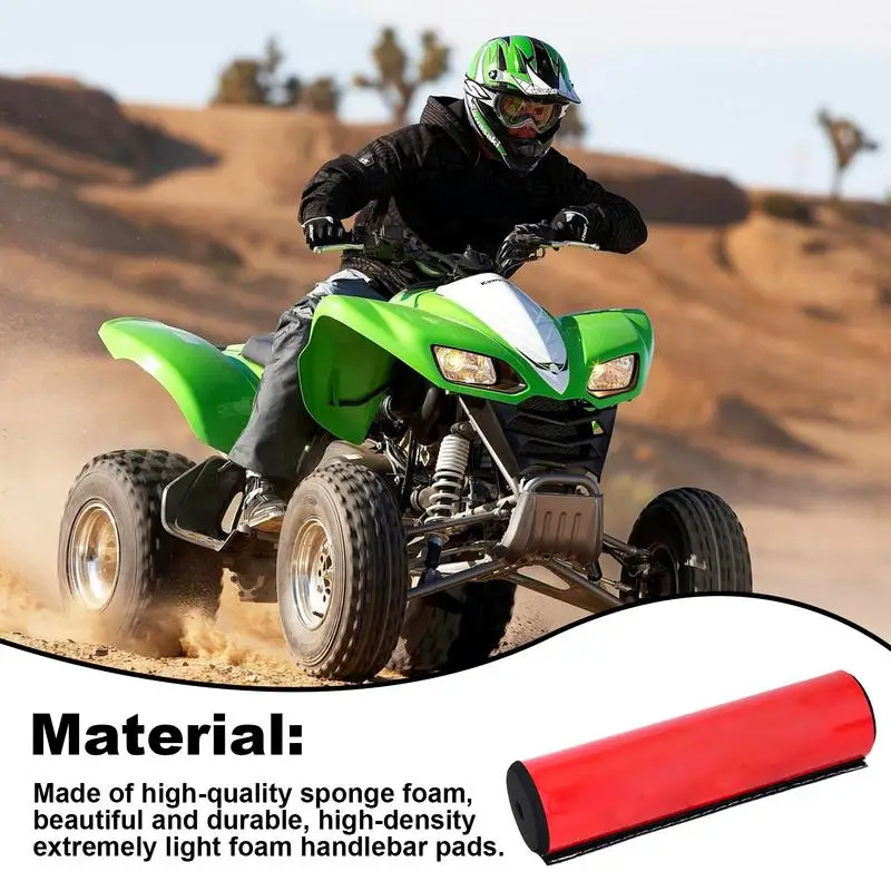 200mm Round Handlebar Pads Chest Protector Grips Handle bar Sponge Pad For Motorcycle ATV Dirt Pit Bike Steering Wheel