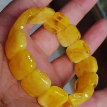 Natural Amber Bracelet Women Healing Gemstone Fine Jewelry Genuine Baltic Flower Amber Bracelets Bangles Girlfriend Mom Gifts