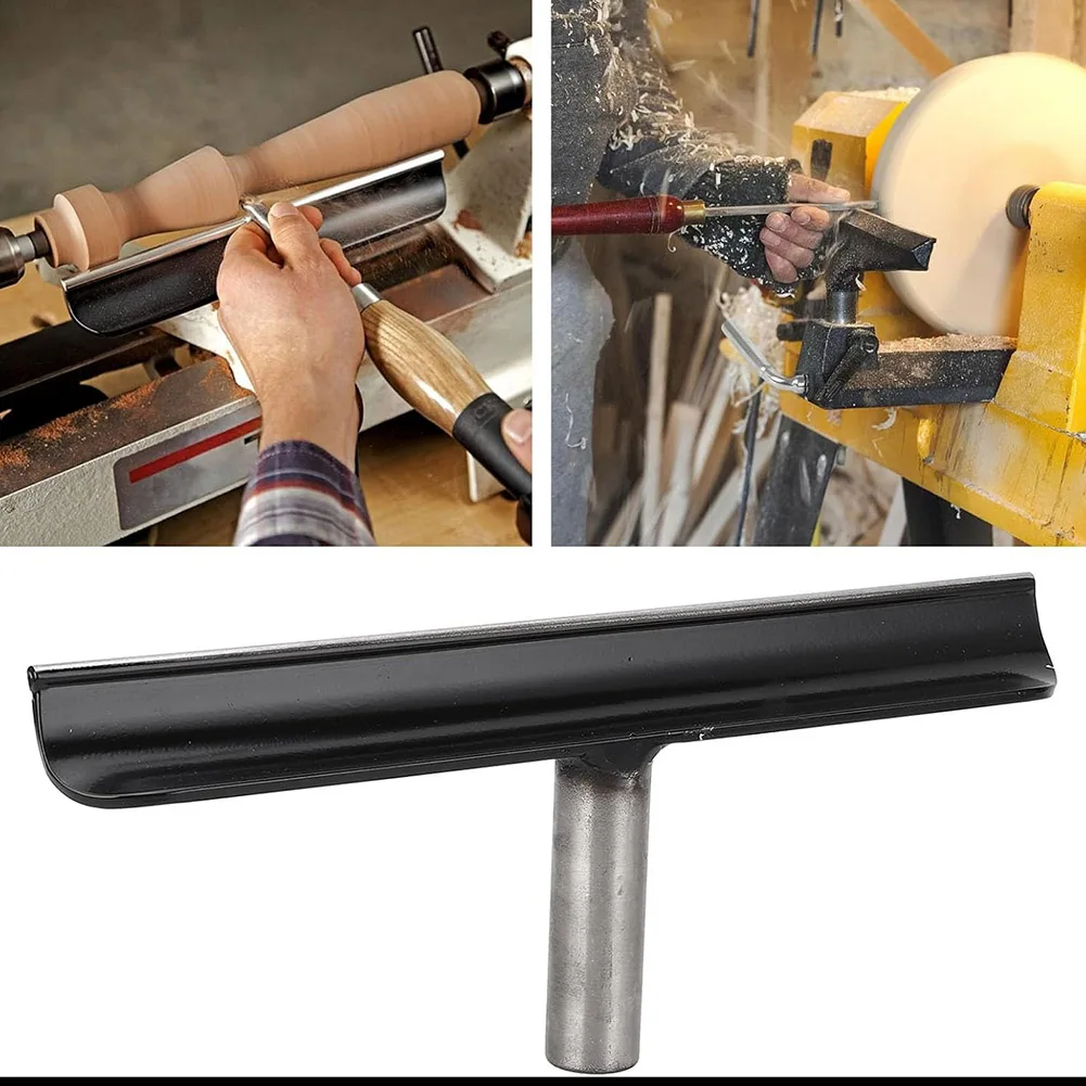 

Concave Design Tool Rest 12in Lathe Tool Rest Black Steel Tool Rest High Hardness Long Service Life Lathe Accessory