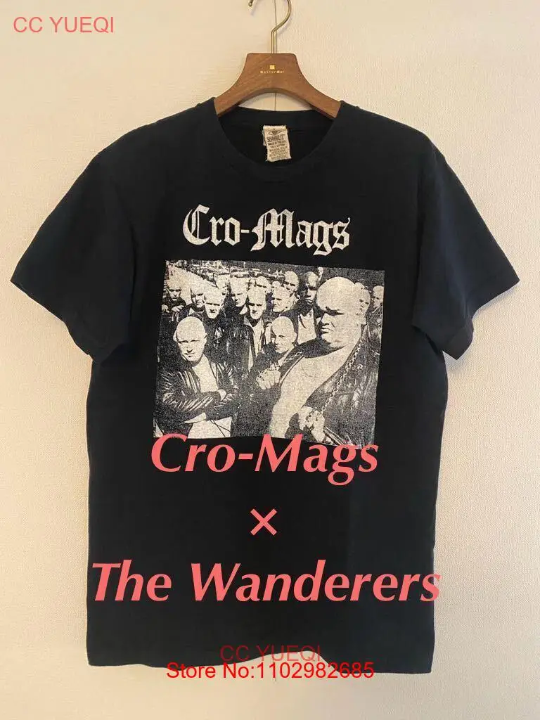 Черная Винтажная футболка для путешествий Cro Mags Черная Винтажная футболка для путешествий Cro Mags