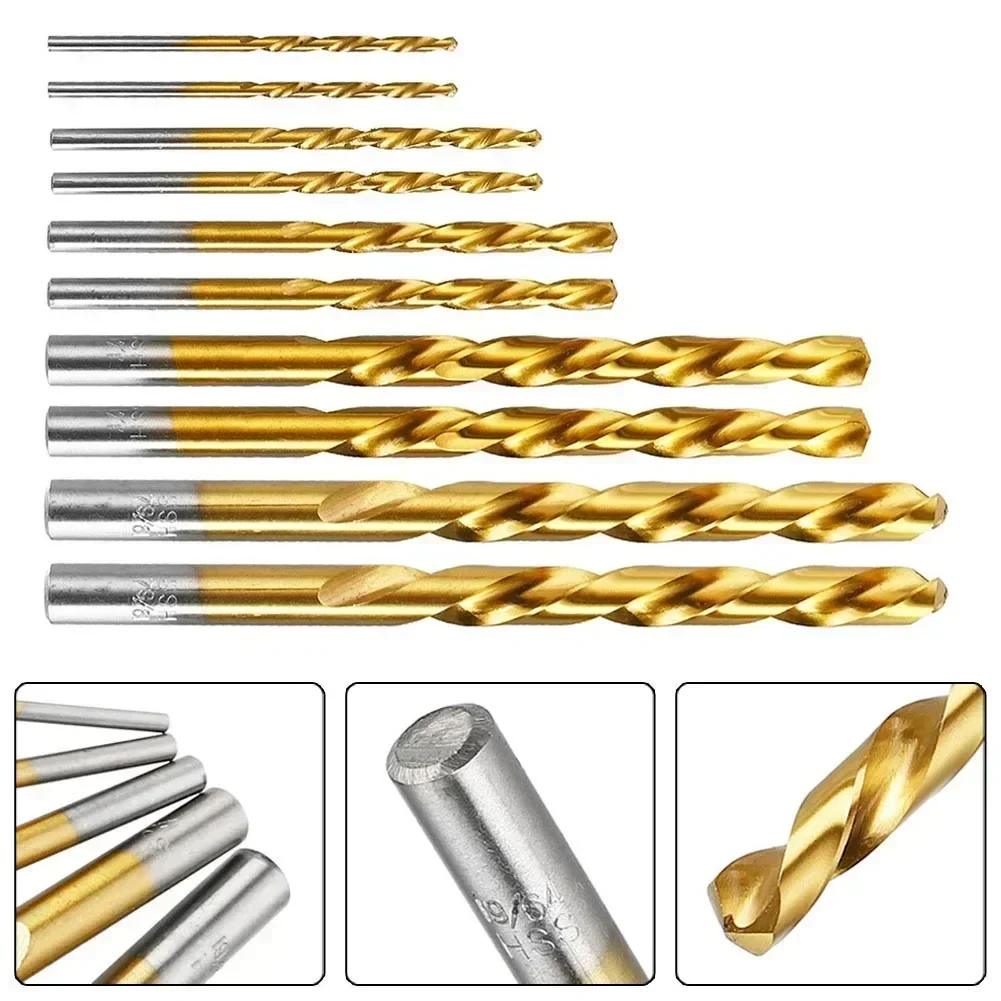 

Сверла Левые сверла с реверсивным хвостовиком, прочный путь, 10 шт./компл., сверление золото, быстрорежущая сталь