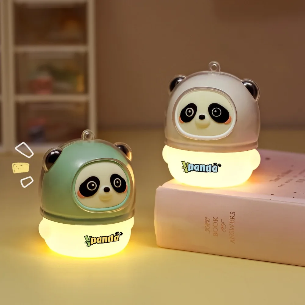 Luz de noche de Panda con carga USB, mini lámpara de mesa bonita, decoración de cabecera, corazón de niña durmiente, regalo