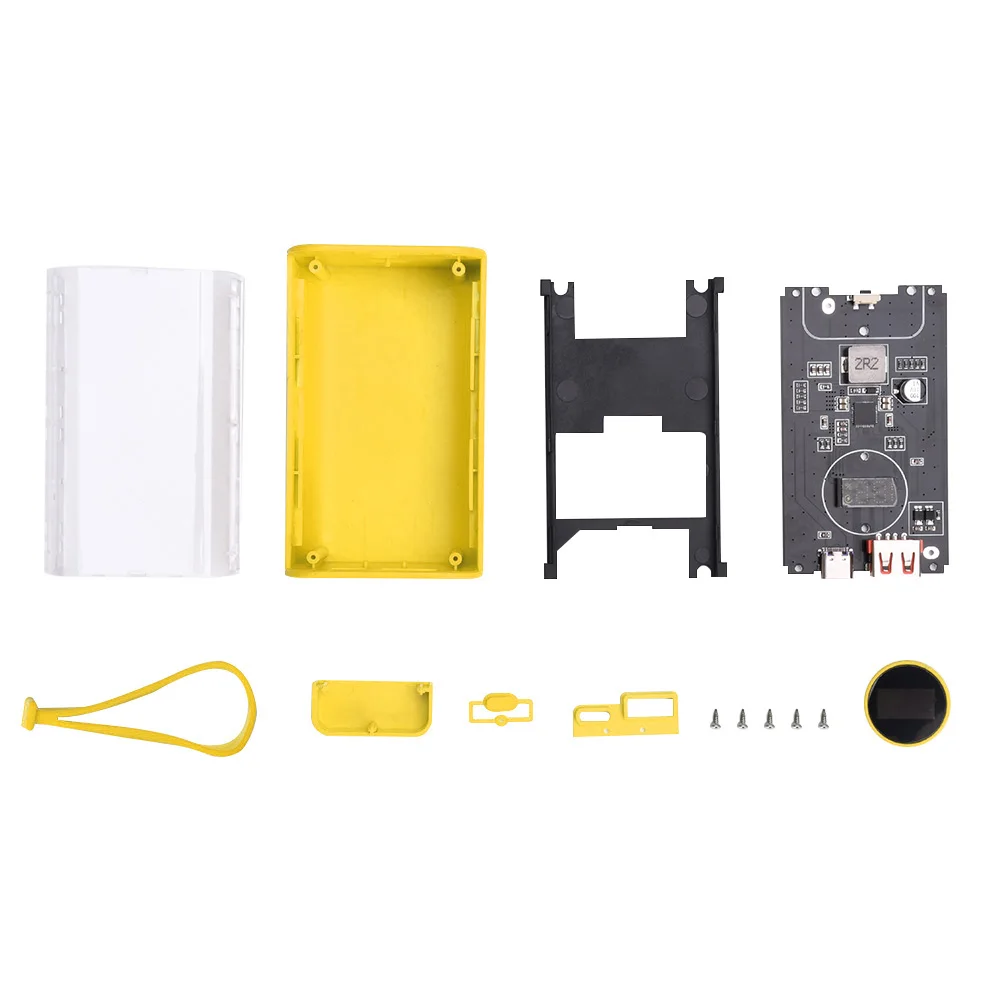 21700/18650 Batterie ladegerät Fall DIY transparente Power Bank PD 22,5 W Schnell ladung 10000mAh Polymer Batterie Power Bank Box