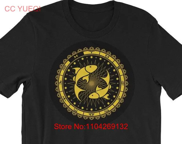 Pisces T Shirt Zodiac Astrology Sign for Symbol Birthday  long or short sleeves