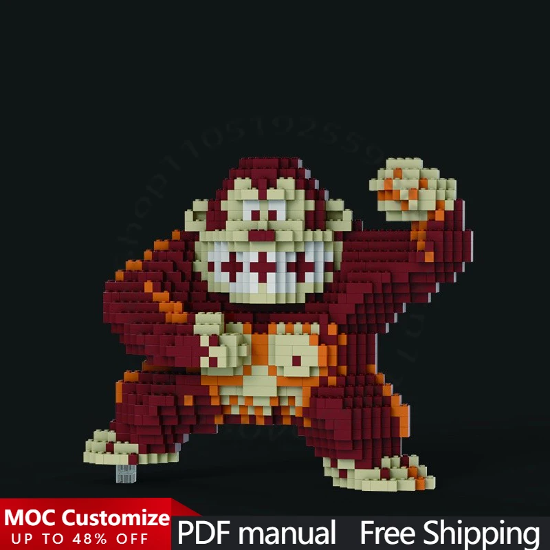 

1209 PCS Customize gorilla MOC Customize Modular Building Block Creative Design Kids Technology Simple DIY Toy Christmas Gift