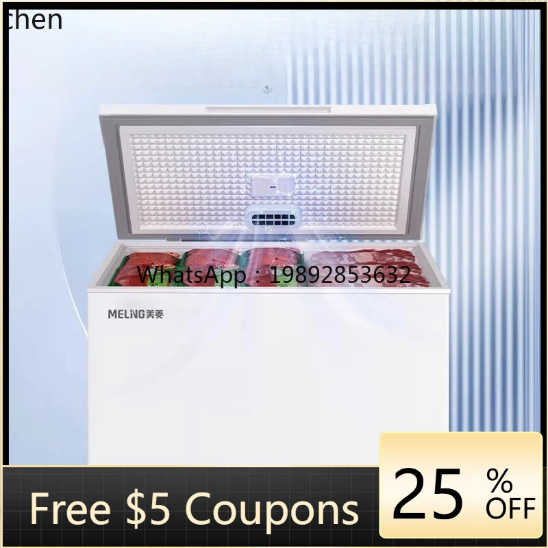 

ABB freezer 400 liters household large-capacity refrigerated and frozen commercial frost-reducing quick-freezing freezer