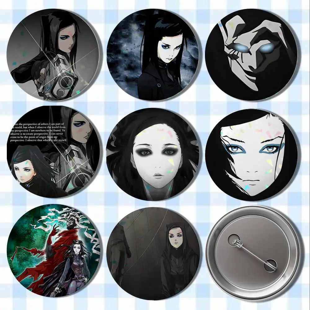 

Anime E-ergo P-Proxy Badges Button Round Creative Pin Brooch Badge Bag Decor Accessories Fans Collect Friends Gifts
