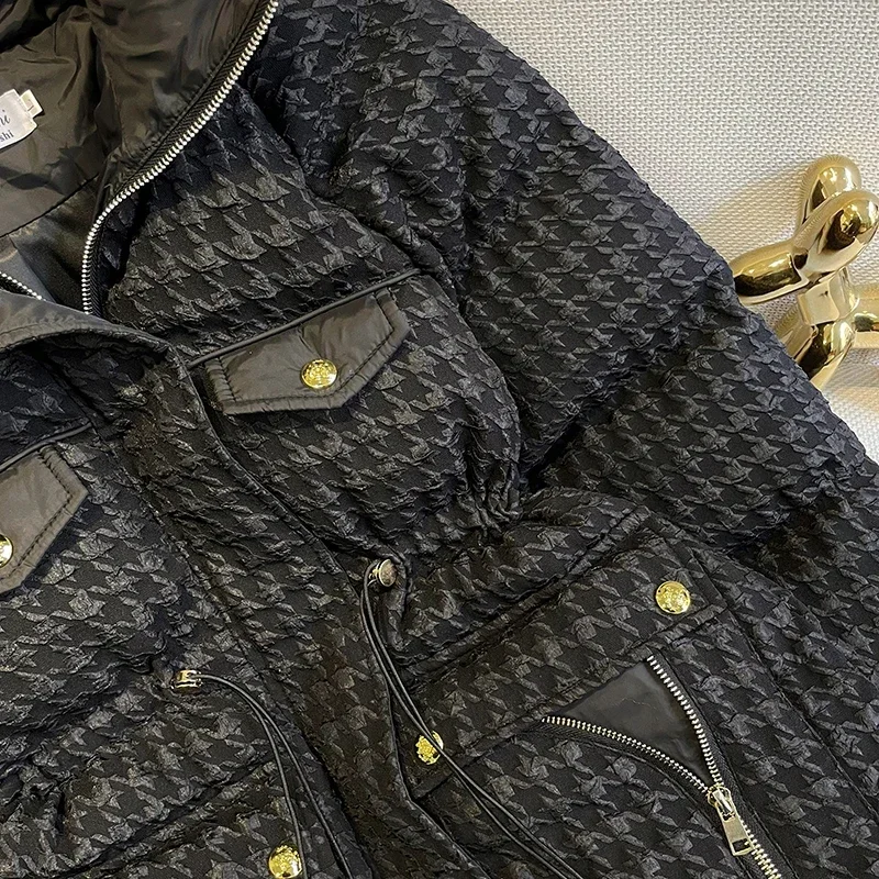 2024 Winter New Women's Down Cotton Jacket Loose Commuting Casual Fashion Stand Up Collar Coat