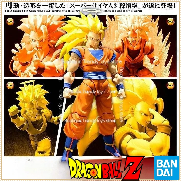 

Оригинальный Bandai S.H. Фигурки Super Saiyan 3 Сон Гоку Dragon Ball Z 2.0 в наличии, коллекционные аниме-фигурки, модели игрушек