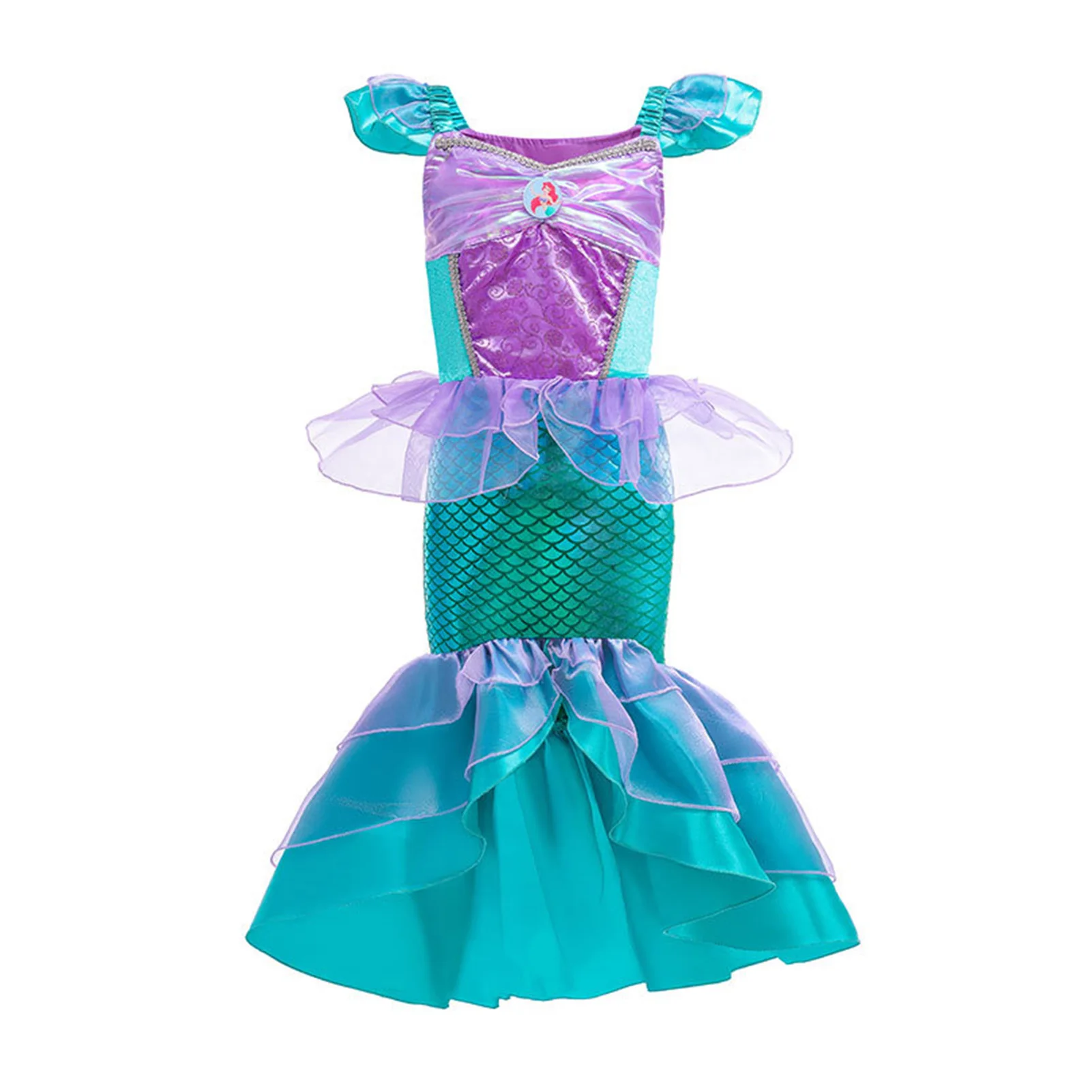 Children's Halloween Mermaid Costume Easy to Wear Fancy Dress Performance Clothing Suitable for Dress Up Parties